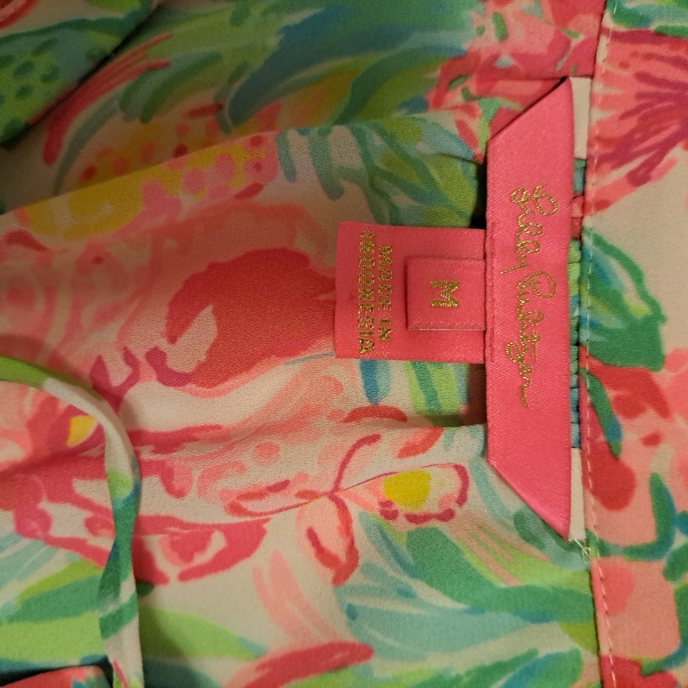 Lilly Pulitzer Carolane Halter Top Size M EUC - Picture 6 of 7